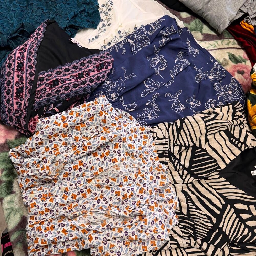 bundle of 6 boho chic dresses